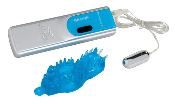 Clinically Krystal Cock Ring and Clit Tickler