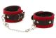 Red Suede Leather Ankle Cuffs